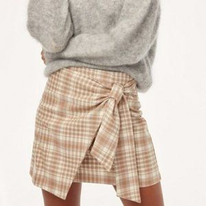 ARITZA Dorine feax tie front skirt - Beige